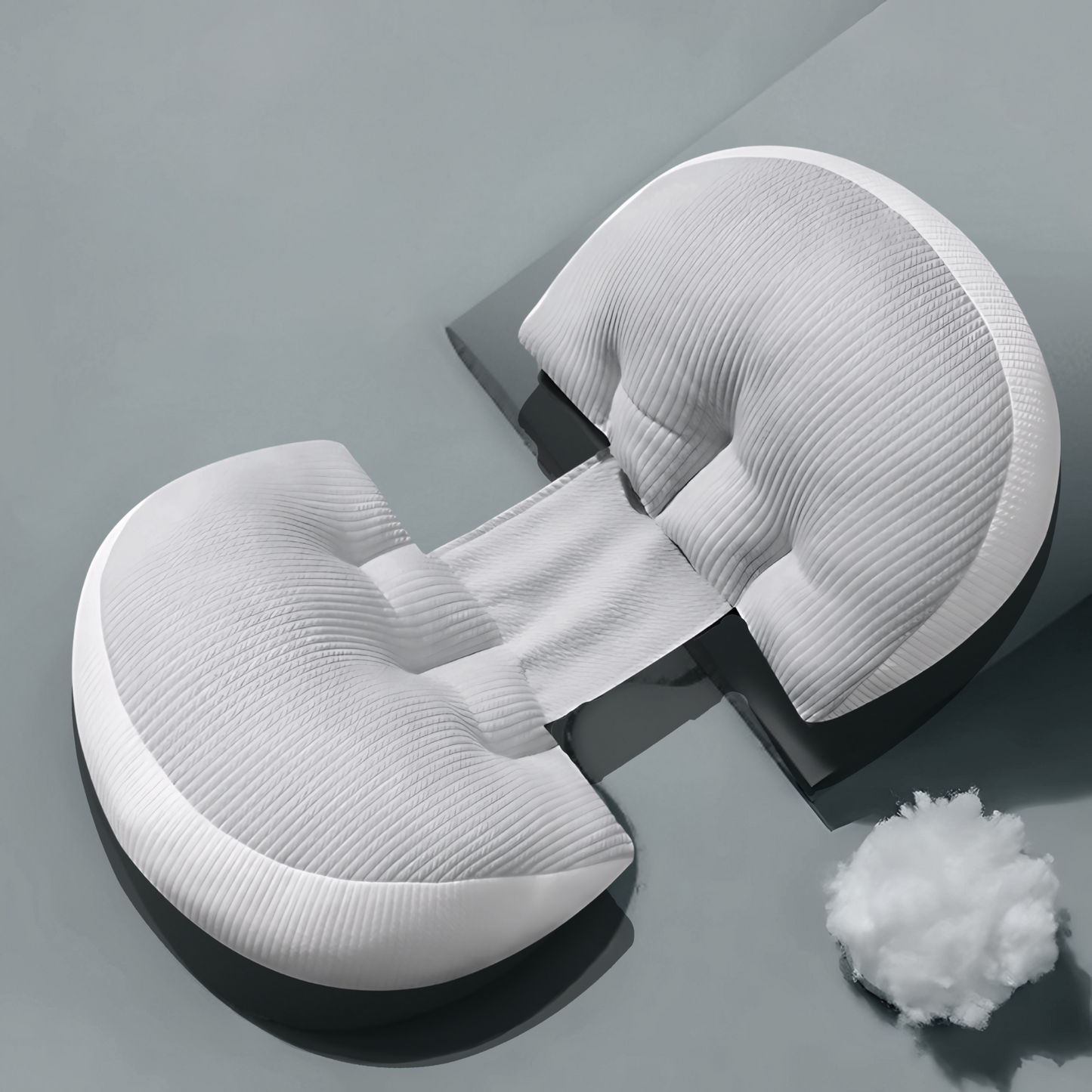 Maternity butterfly pillow for pregnancy belly and back support