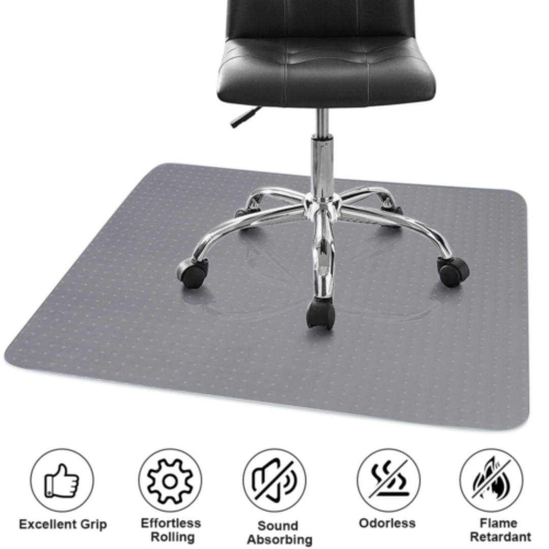 Workstation floor protector mat for office chair