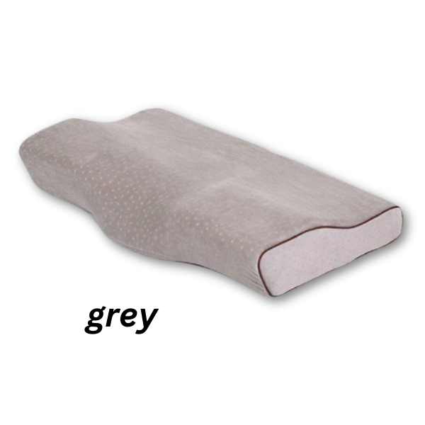 Orthopedic cervical contour memory foam pillow for neck pain and sleep alignment