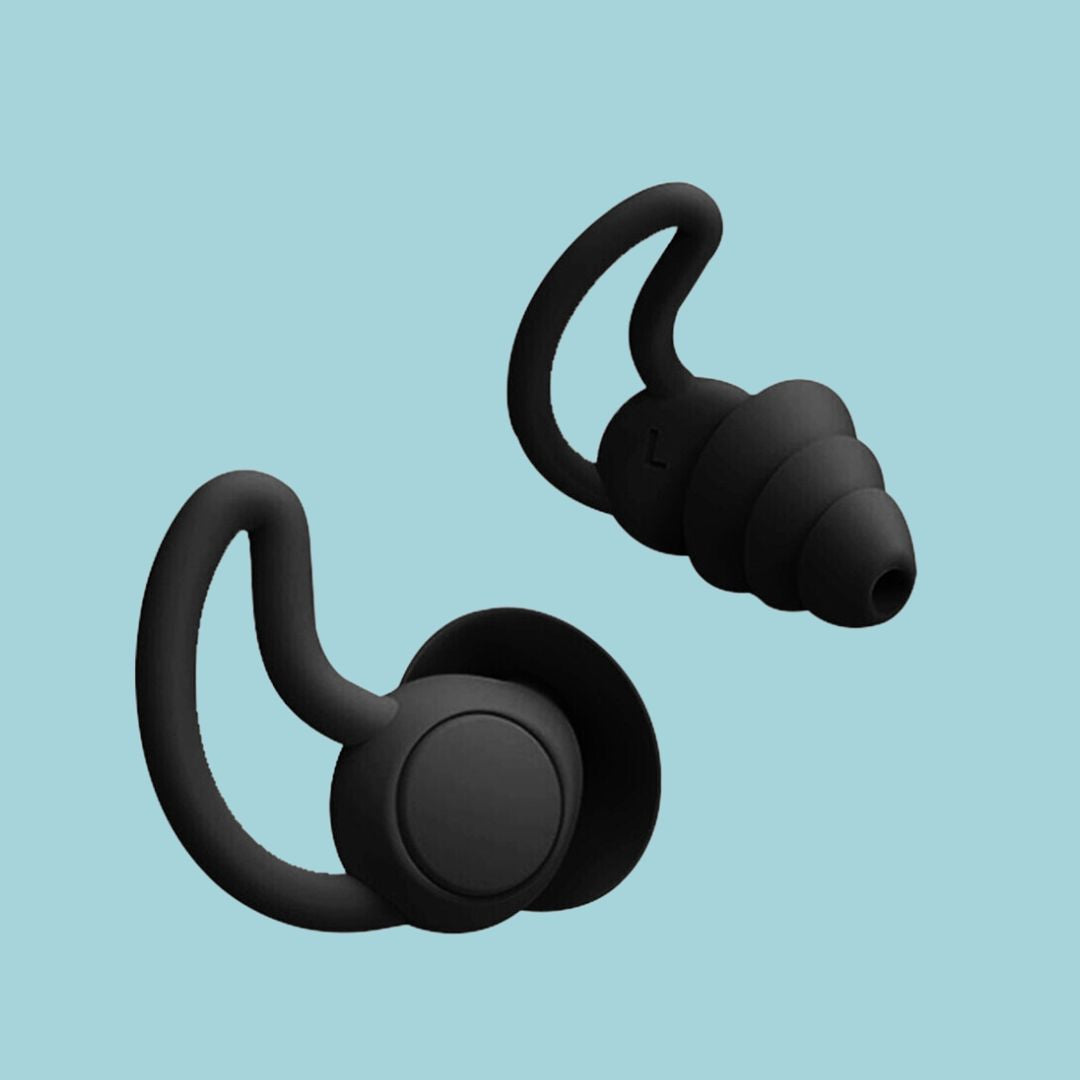 Reusable soft silicone sleep earplugs with 25dB noise reduction