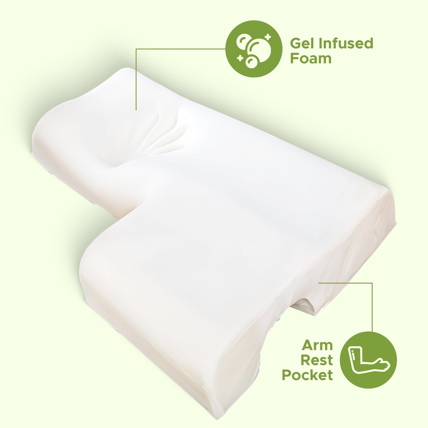 Memory foam side sleeper cuddle and couples pillow