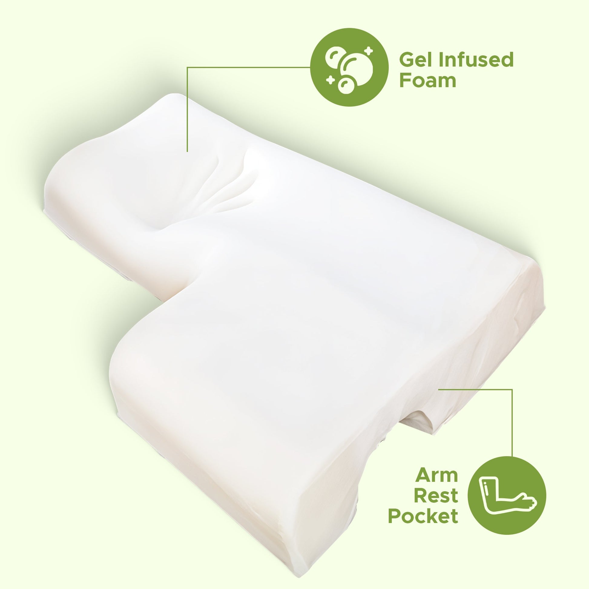 Memory foam side sleeper cuddle and couples pillow