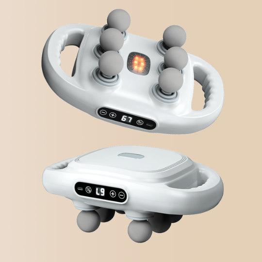 Six-head cordless fascia percussion massage gun for deep tissue recovery