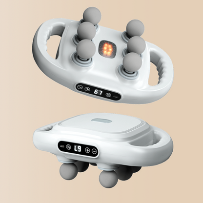 Six-head cordless fascia percussion massage gun for deep tissue recovery