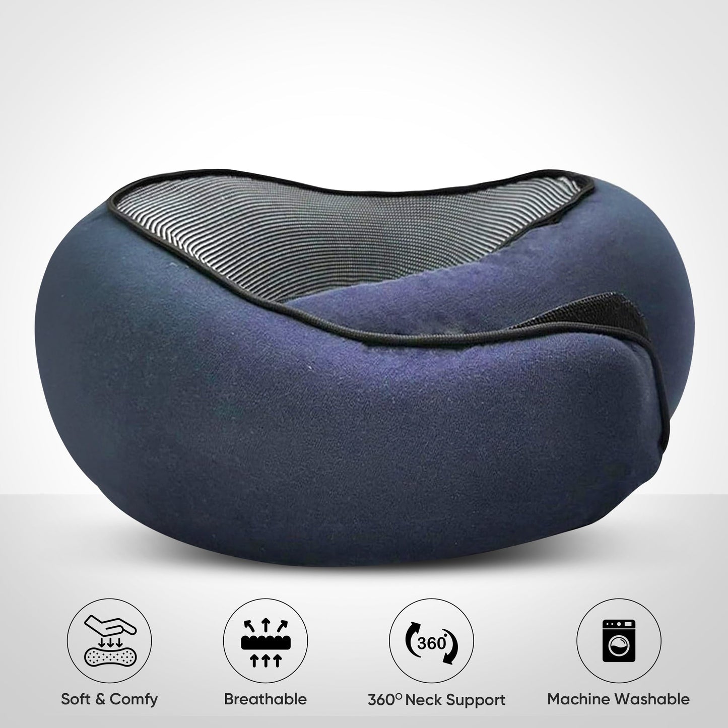 Memory foam travel neck pillow full support