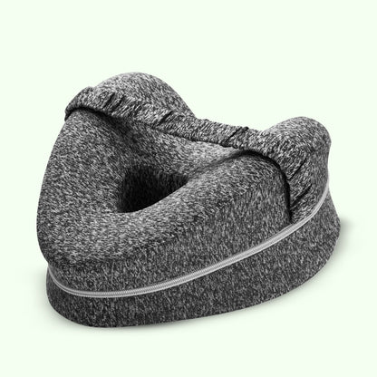 Memory foam leg and knee support pillow for sciatica