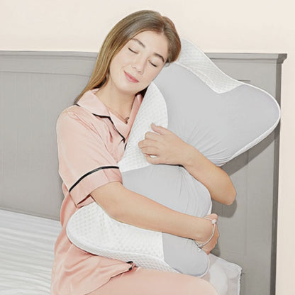 Ergonomic memory foam cervical pillow for neck and shoulder support