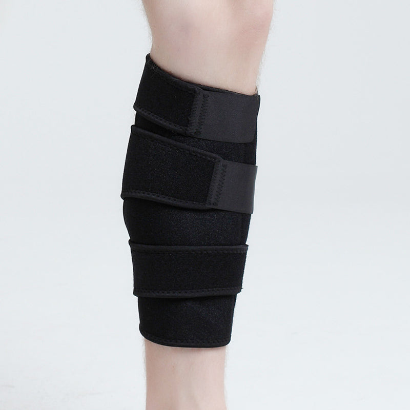 Adjustable calf compression wrap for shin splints and calf strain recovery