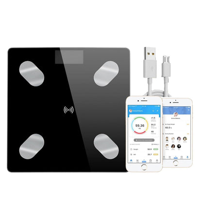 Smart Bluetooth body fat scale with BMI tracking and smartphone app