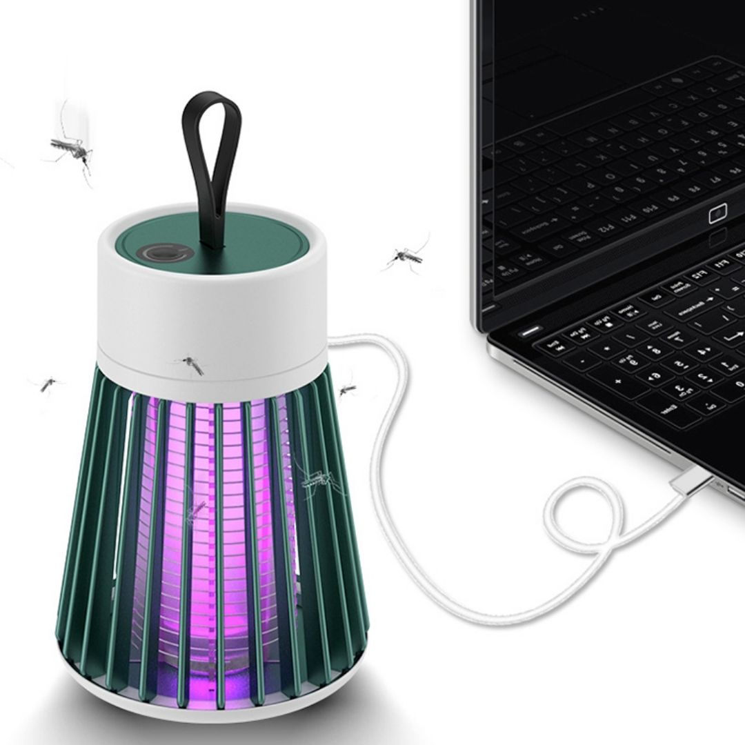 USB rechargeable UV mosquito zapper lamp silent insect trap