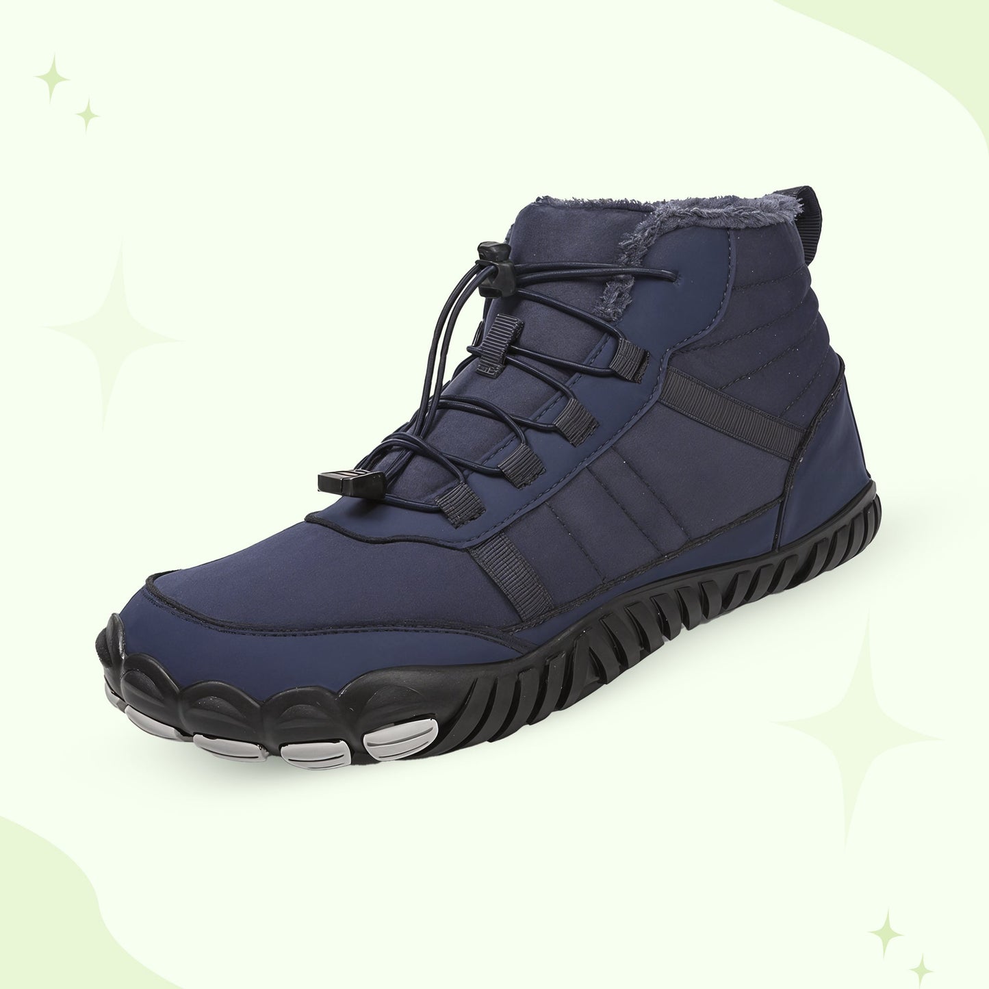 Winter barefoot shoes warm and cozy insulated