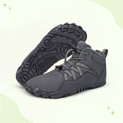 Insulated thermal barefoot shoes for autumn and winter