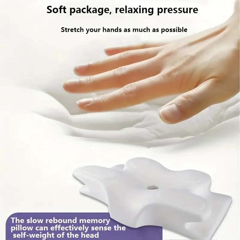 Ergonomic premium memory foam neck support pillow