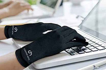 Copper-infused compression gloves arthritis and joint support
