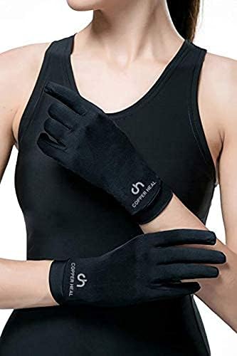 Copper-infused compression gloves arthritis and joint support