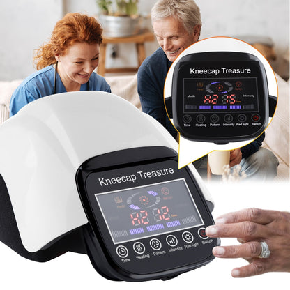 Smart infrared knee massager with 4D airbag compression and red light therapy