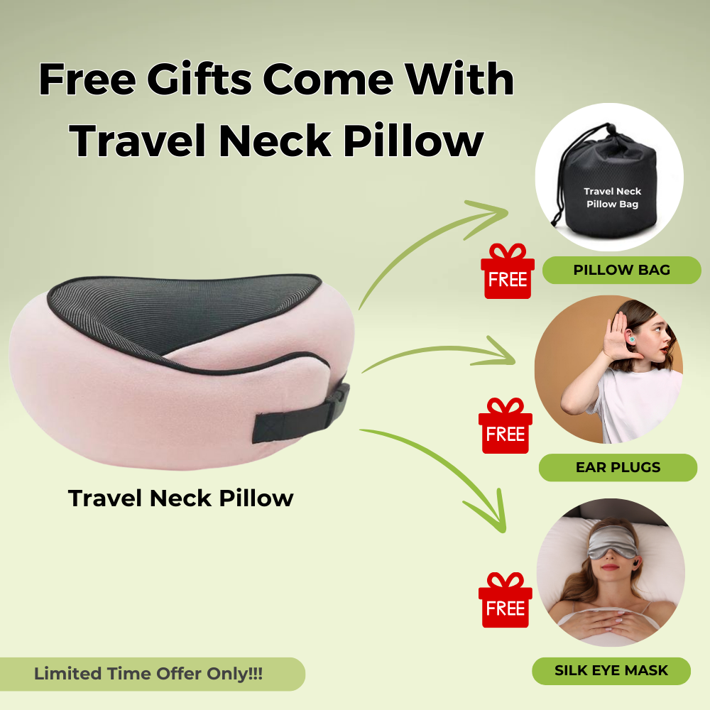 Memory foam travel neck pillow full support