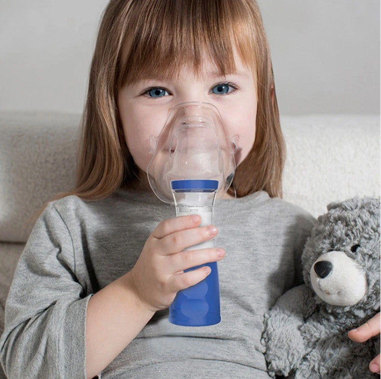 Handheld portable micro-mesh nebulizer respiratory device