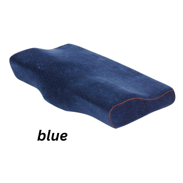Orthopedic cervical contour memory foam pillow for neck pain and sleep alignment