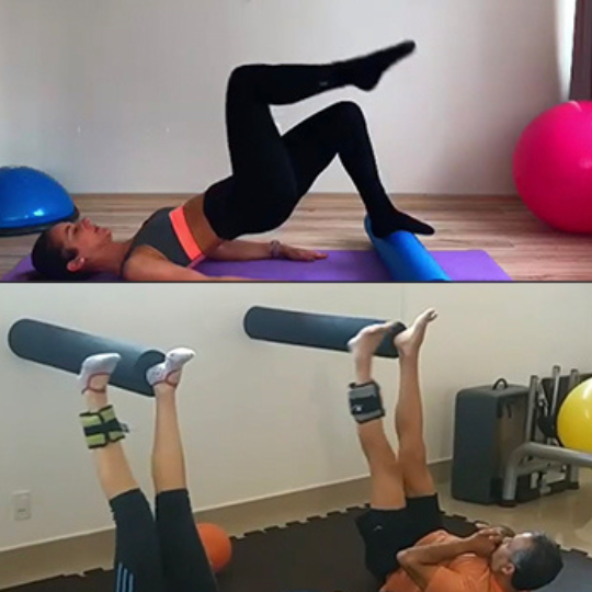 High-density round foam roller for back and leg muscle recovery
