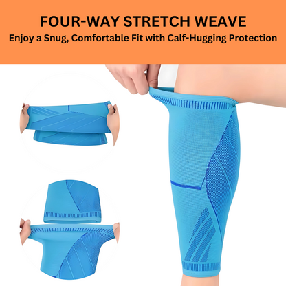 Sports compression calf sleeves for running and recovery