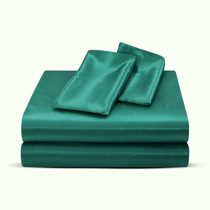 Luxury satin sheet set with deep pockets