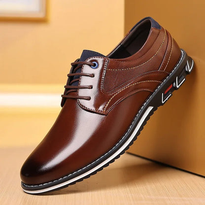 Men's Oxford leather dress shoes for office and events