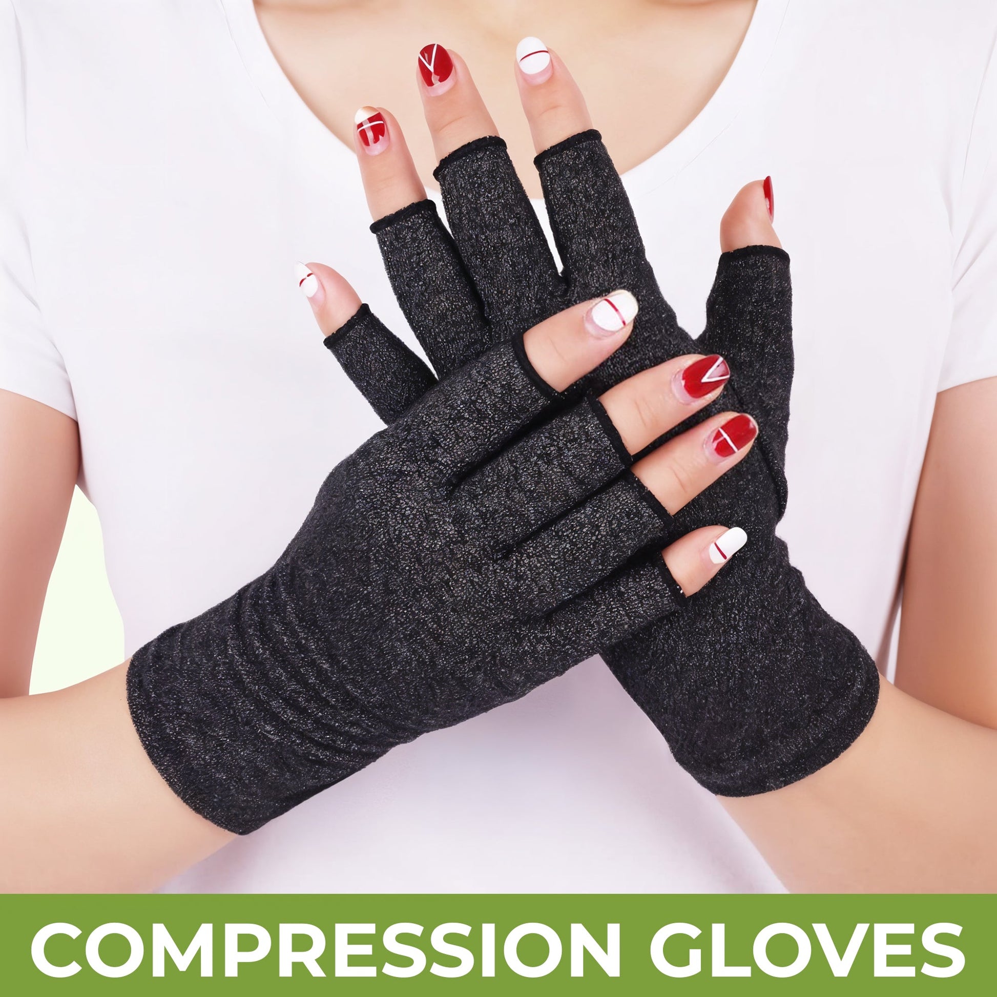Compression gloves for hand discomfort and relaxation