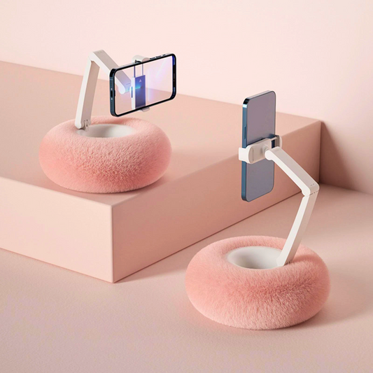 Adjustable mobile phone holder pillow hands-free cushion