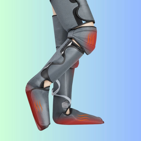 Full-leg air compression massager sequential recovery boots