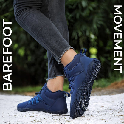 Insulated thermal barefoot shoes for autumn and winter