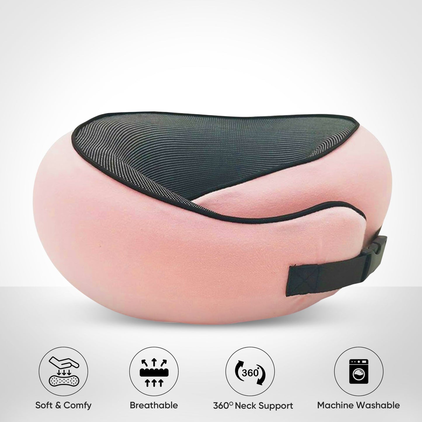 Memory foam travel neck pillow full support