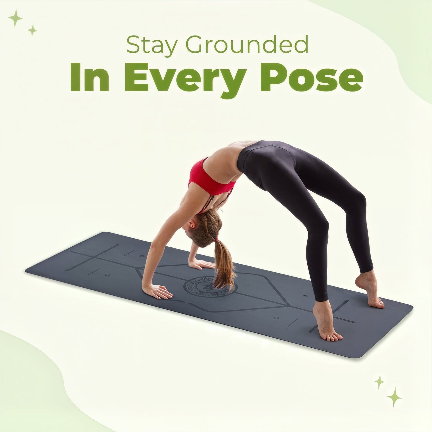 Premium yoga mat cushioned for every pose
