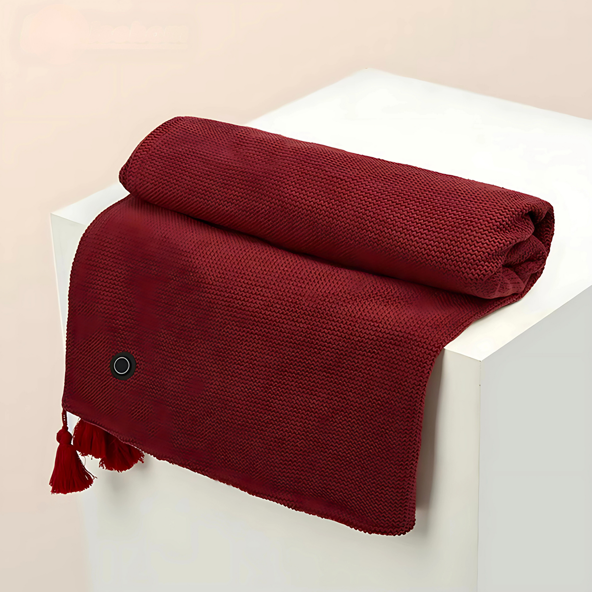Cordless USB heated shawl wearable heat wrap for shoulders and back