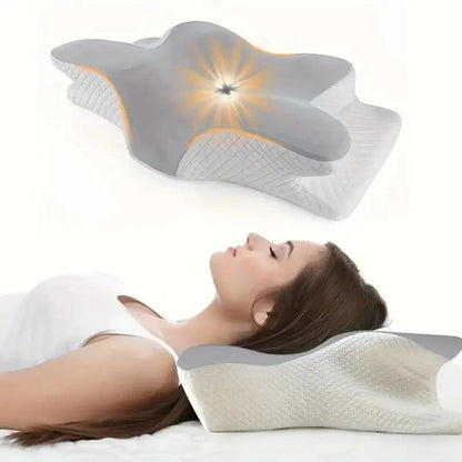 Ergonomic premium memory foam neck support pillow