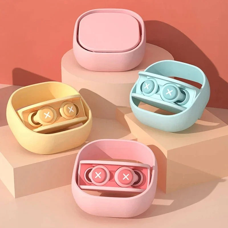 Soft noise-blocking silicone sleep earplugs