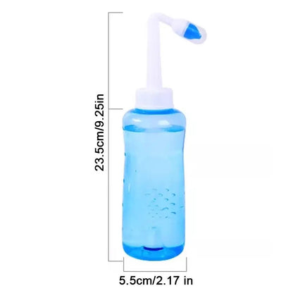Nasal rinse bottle deep cleansing for allergy relief