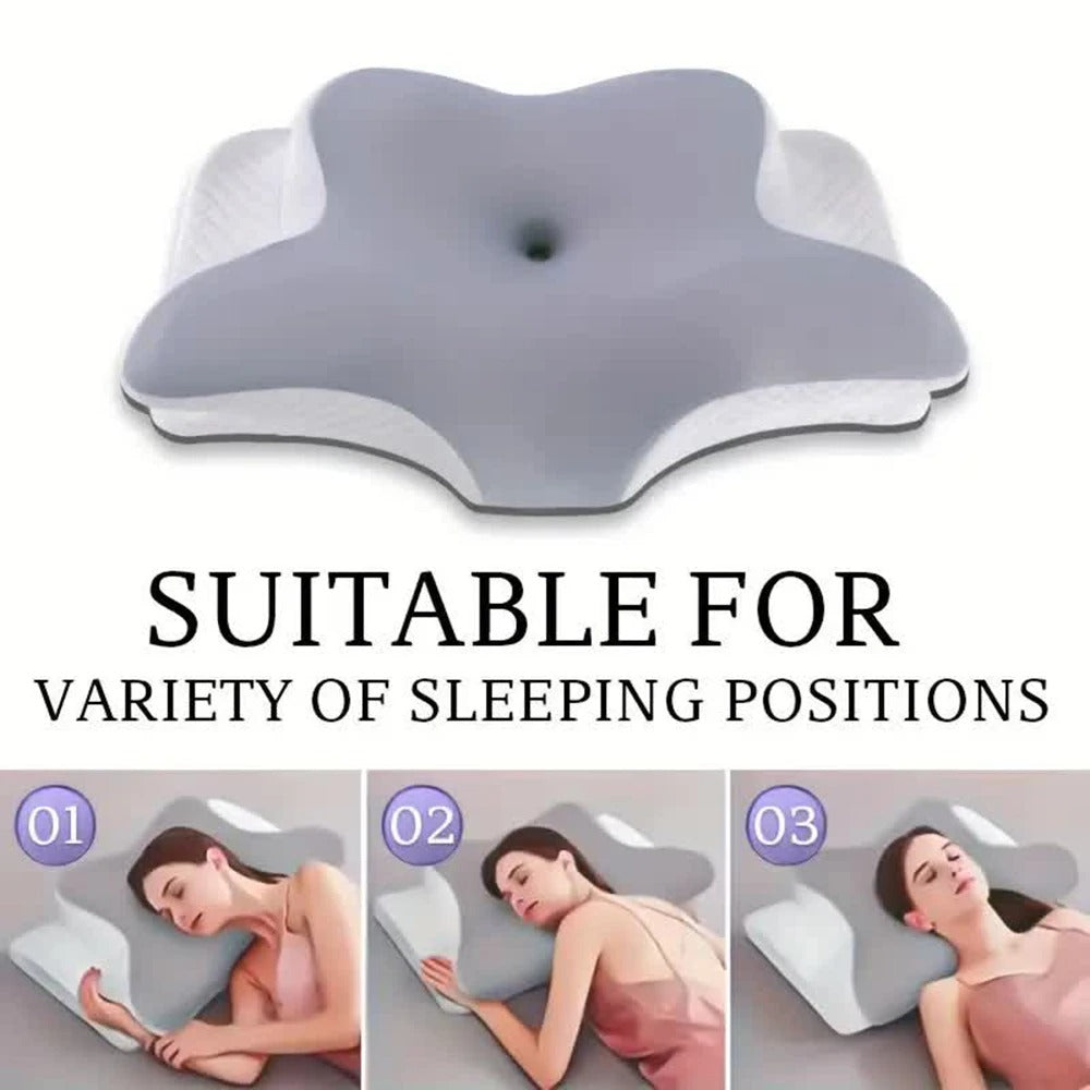 Ergonomic premium memory foam neck support pillow
