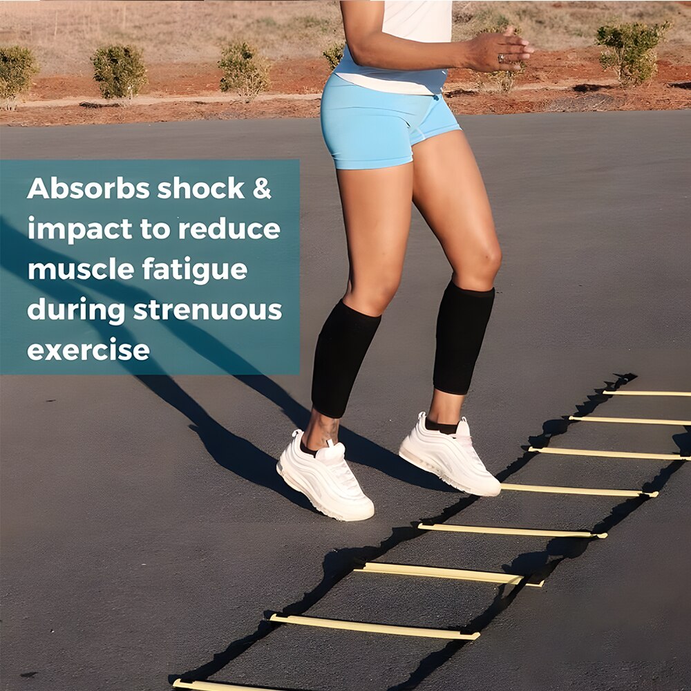 Adjustable calf compression wrap for shin splints and calf strain recovery