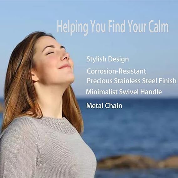 Mindful breathing necklace anxiety and stress relief