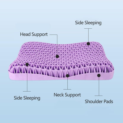 Zero-pressure cervical floating-feel memory foam pillow