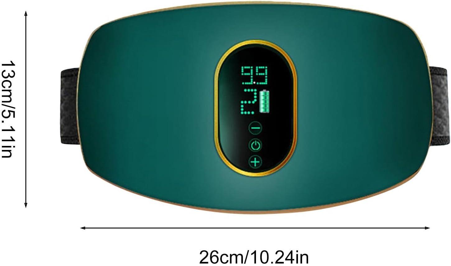 Heated abdominal massager digestion bloating relief