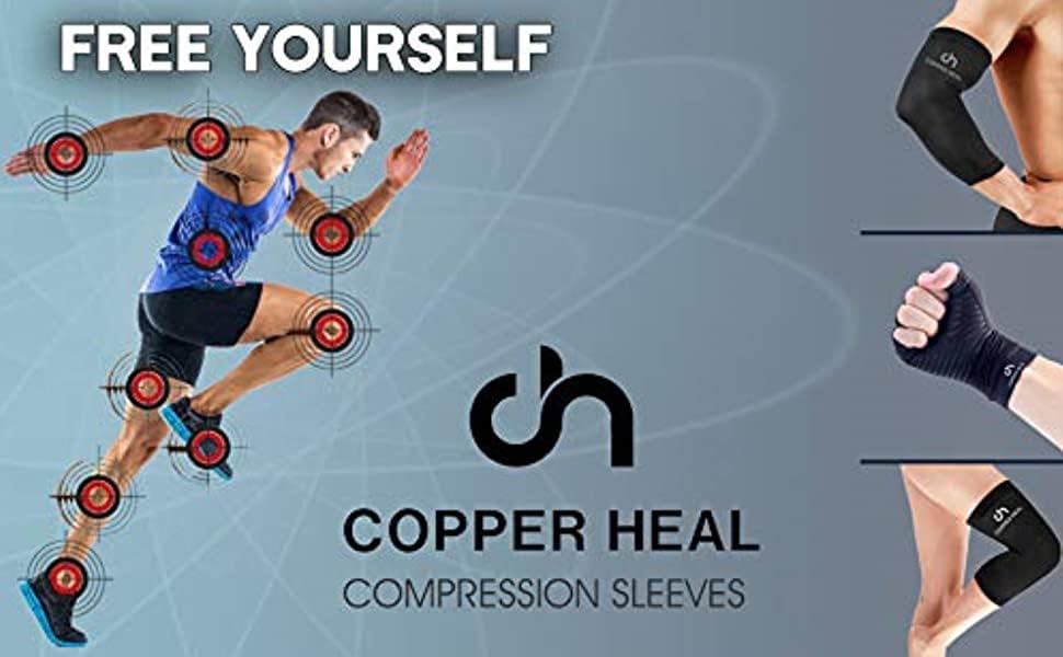 Copper-infused compression gloves arthritis and joint support