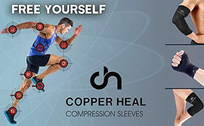 Copper-infused compression gloves arthritis and joint support