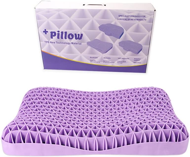 Zero-pressure cervical floating-feel memory foam pillow