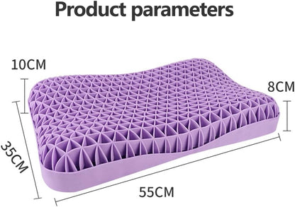 Zero-pressure cervical floating-feel memory foam pillow