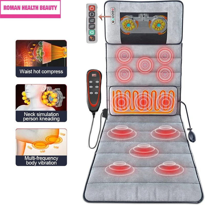 Full-body heated massage mat whole body spa