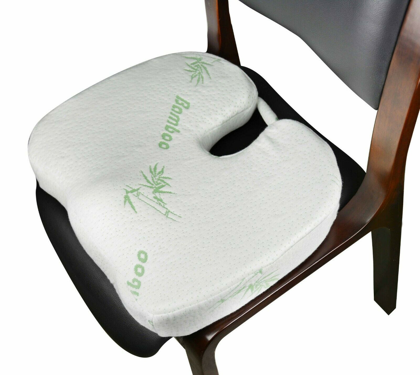 Lumbar back and seat cushion set for office chair support