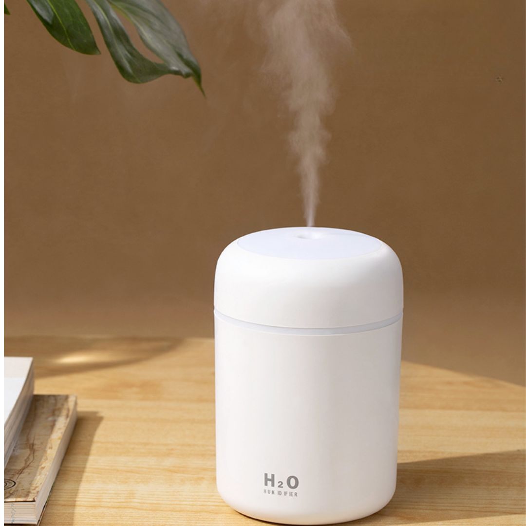 Mini portable USB cool mist humidifier for desk, car, and travel