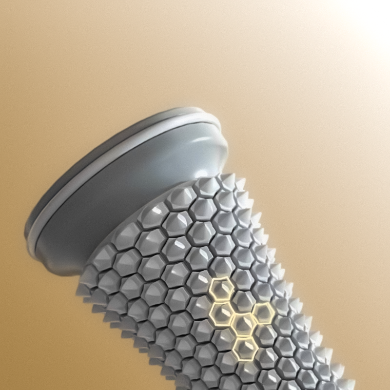 Manual acupressure foot massage roller for plantar pain